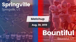 Matchup: Springville vs. Bountiful  2019