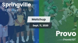 Matchup: Springville vs. Provo  2020