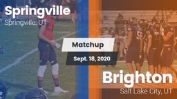 Matchup: Springville vs. Brighton  2020