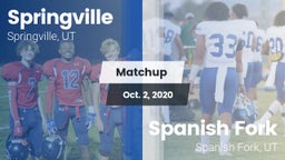 Matchup: Springville vs. Spanish Fork  2020