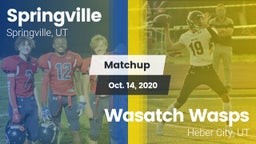 Matchup: Springville vs. Wasatch Wasps 2020