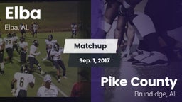 Matchup: Elba vs. Pike County  2017