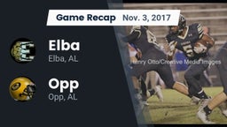 Recap: Elba  vs. Opp  2017