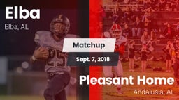 Matchup: Elba vs. Pleasant Home  2018