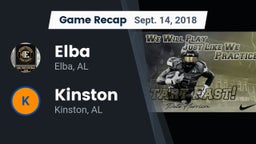 Recap: Elba  vs. Kinston  2018