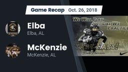 Recap: Elba  vs. McKenzie  2018