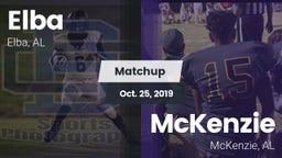 Matchup: Elba vs. McKenzie  2019