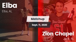 Matchup: Elba vs. Zion Chapel  2020
