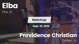 Matchup: Elba vs. Providence Christian  2020