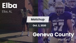 Matchup: Elba vs. Geneva County  2020