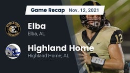Recap: Elba  vs. Highland Home  2021