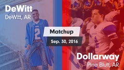 Matchup: DeWitt vs. Dollarway  2016