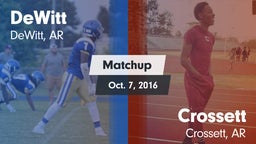 Matchup: DeWitt vs. Crossett  2016
