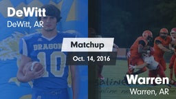 Matchup: DeWitt vs. Warren  2016