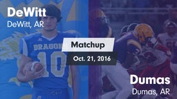 Matchup: DeWitt vs. Dumas  2016