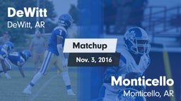 Matchup: DeWitt vs. Monticello  2016
