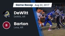 Recap: DeWitt  vs. Barton  2017