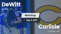 Matchup: DeWitt vs. Carlisle  2017