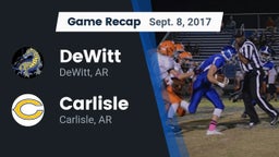 Recap: DeWitt  vs. Carlisle  2017