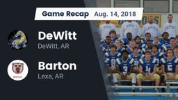 Recap: DeWitt  vs. Barton  2018