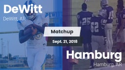 Matchup: DeWitt vs. Hamburg  2018