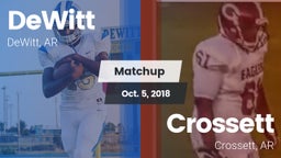 Matchup: DeWitt vs. Crossett  2018