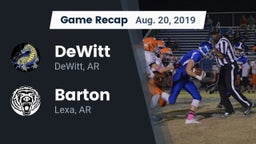 Recap: DeWitt  vs. Barton  2019