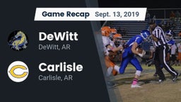 Recap: DeWitt  vs. Carlisle  2019