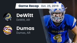 Recap: DeWitt  vs. Dumas  2019