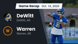 Recap: DeWitt  vs. Warren  2020