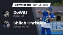 Recap: DeWitt  vs. Shiloh Christian  2020
