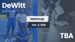Matchup: DeWitt vs. TBA 2020