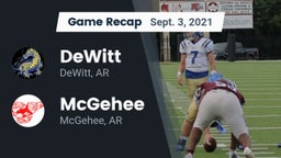 Recap: DeWitt  vs. McGehee  2021