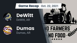 Recap: DeWitt  vs. Dumas  2021