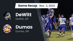 Recap: DeWitt  vs. Dumas  2022
