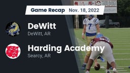 Recap: DeWitt  vs. Harding Academy  2022