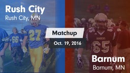 Matchup: Rush City vs. Barnum  2016