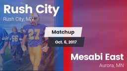 Matchup: Rush City vs. Mesabi East  2017
