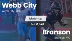 Matchup: Webb City High vs. Branson  2017