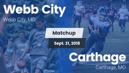 Matchup: Webb City High vs. Carthage  2018