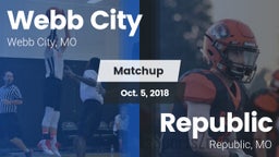 Matchup: Webb City High vs. Republic  2018