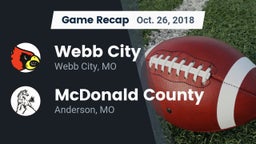 Recap: Webb City  vs. McDonald County  2018