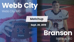 Matchup: Webb City High vs. Branson  2019