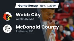 Recap: Webb City  vs. McDonald County  2019