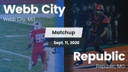 Matchup: Webb City High vs. Republic  2020