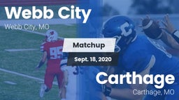 Matchup: Webb City High vs. Carthage  2020