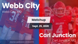 Matchup: Webb City High vs. Carl Junction  2020