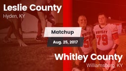 Matchup: Leslie County vs. Whitley County  2017