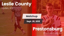 Matchup: Leslie County vs. Prestonsburg  2018
