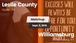 Matchup: Leslie County vs. Williamsburg   2019